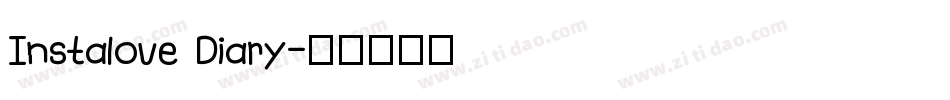 Instalove Diary字体转换